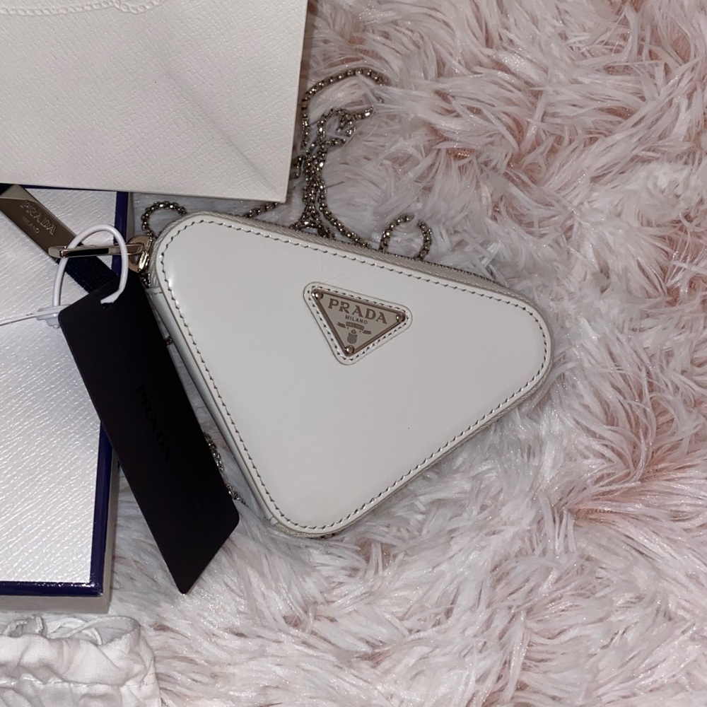 AUTH Prada Triangle Pouch